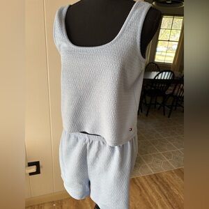 Tommy Hilfiger embroidered baby blue sleeping set